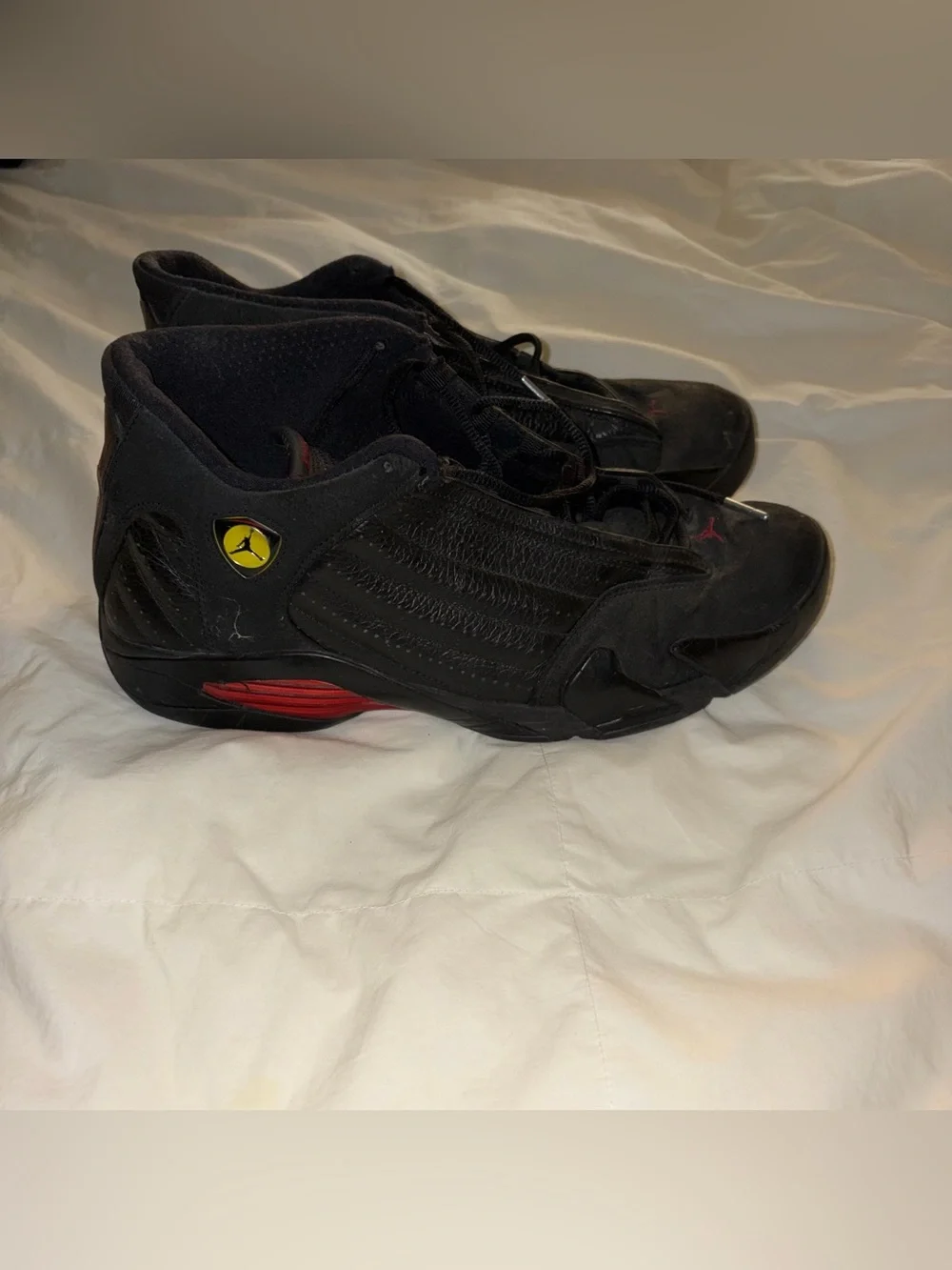 Jordan 14 Retro Last Shot Black and Red Sneakers Men’s size 12